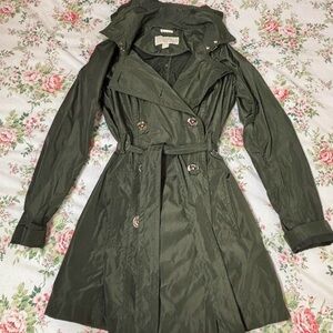 MICHAEL Michael Kors Dark Green Trench Coat